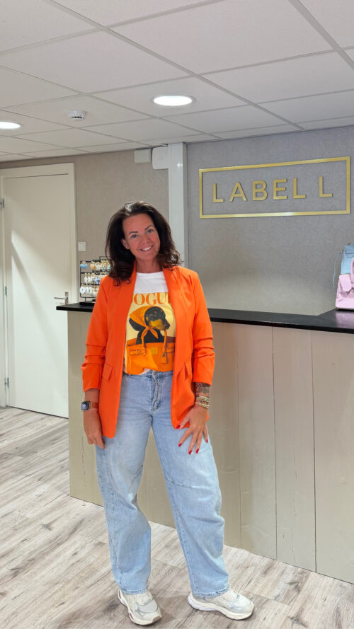 Blazer Debby oranje Label-L-shirts Label-L