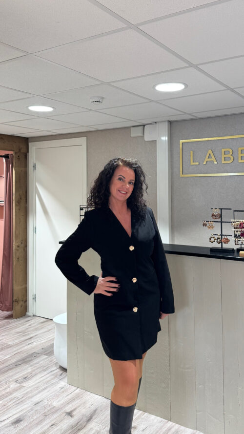 Blazer jurk Azzurro-jurken Label-L