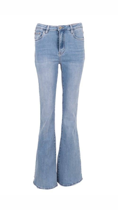 Flared Jeans stretch Amy Azzurro-broeken Label-L