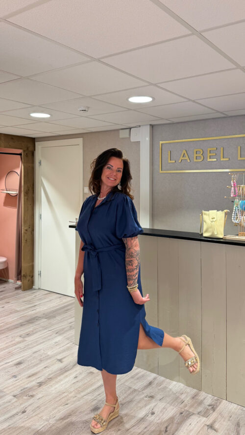 Jurk Florance blue Azzurro-jurken Label-L