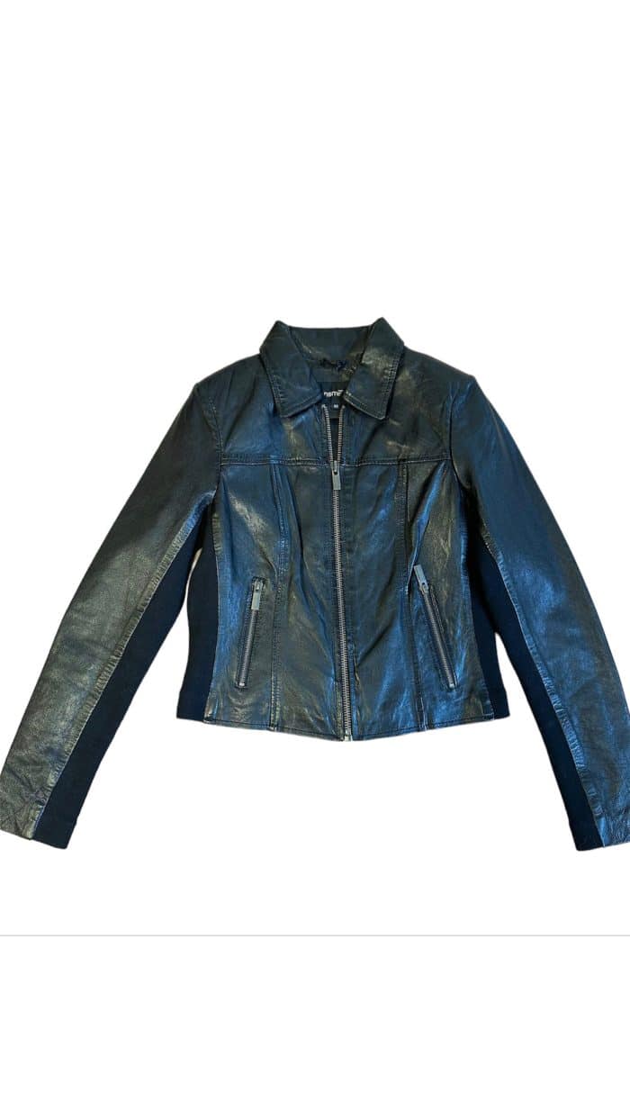Leather jacket black Transmission - jassen Label-L 2