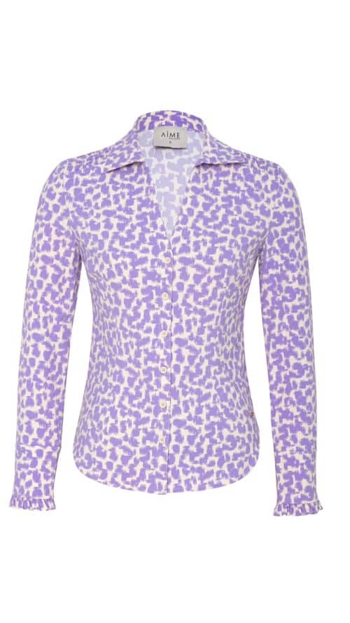 Sarah blouse scratch violet Aime -Blouses Label-L