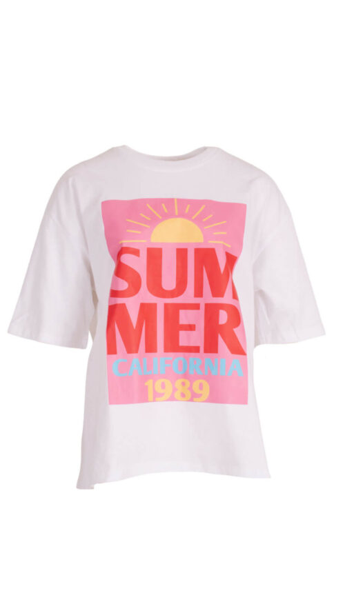 Shirt Summer Pink Azzurro -tops Label-L