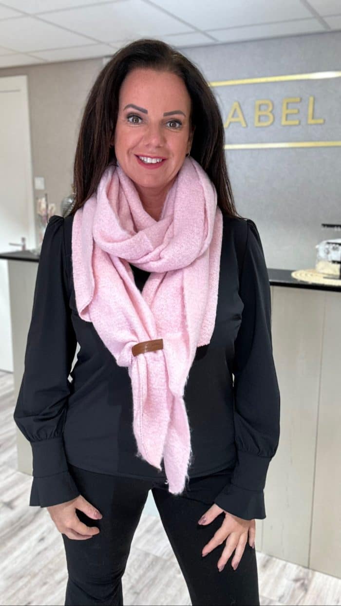 Sjaal licht roze accessoires junkie Amsterdam - sjaals -Label-L
