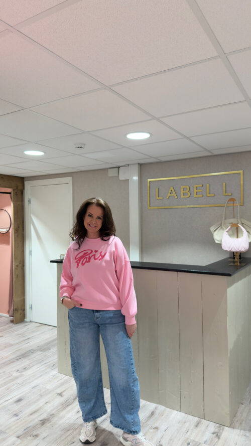 Sweater Paris Pink azzurro-truien en vesten Label-L