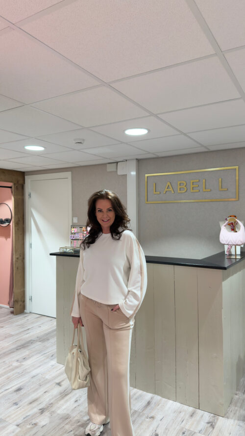 sweater Juul off white beige azzurro-tops en shirts Label-L